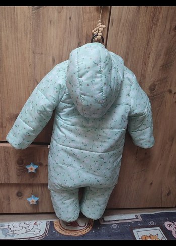 Turkuaz Bebek Kız Tulumu Fermuarlı - Görsel 2