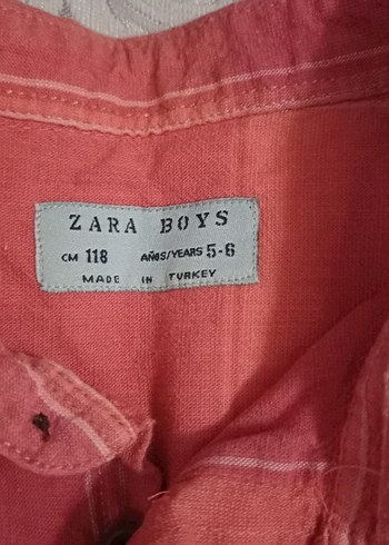 Zara Kısa Kollu Düğmeli Erkek Gömlek
