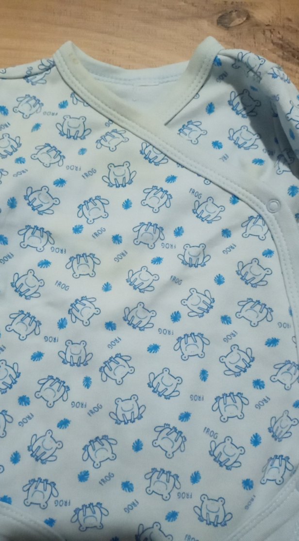 Mavi Uzun Kollu Bebek Çıtçıtlı Body - Görsel 2