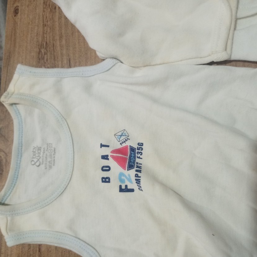 Uzun Kollu Beyaz Pamuklu Bebek Body - Görsel 3