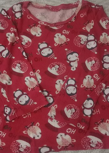 Çocuklar için renkli baskılı kırmızı üst - Görsel 5