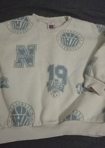 Gri Baskılı Erkek Çocuk Sweatshirt - Görsel 2