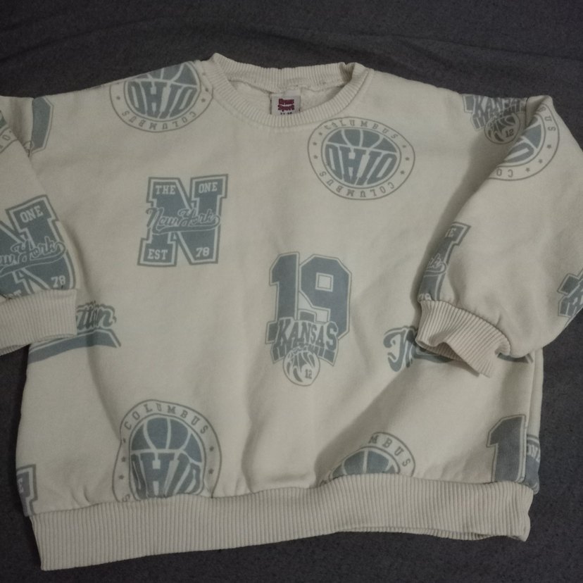 Gri Baskılı Erkek Çocuk Sweatshirt - Görsel 2