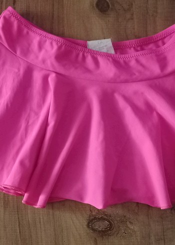 9 Yaş Beden pembe Renk Kız Çocuk Pembe 3lü bikini