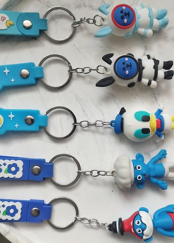 Beden Renkli Pop Kültür Temalı Anahtarlık