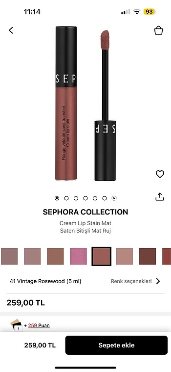 SEPHORA ruj