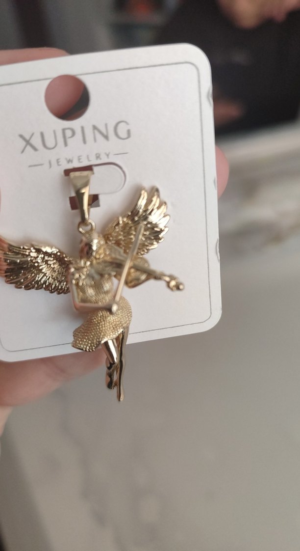 Xuping Altın Melek Figürlü Şık Kolye Ucu — görsel 2/3