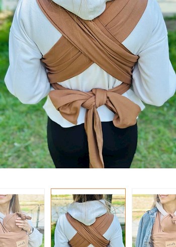 Kahverengi Bebek Sling - Görsel 7