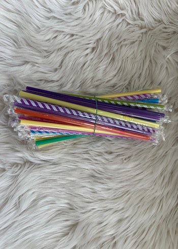 Renkli Parti Pipetleri jelatinli 50 adet - Görsel 10