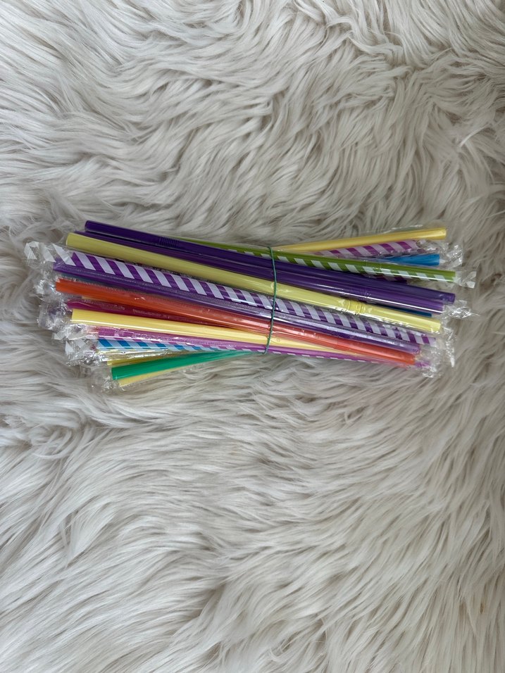 Renkli Parti Pipetleri jelatinli 50 adet - Görsel 4