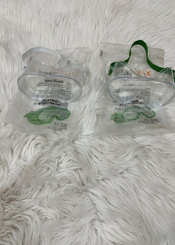 Şeffaf Beyaz Yüzücü veya koruyucu Gözlük 2 adet - Görsel 13