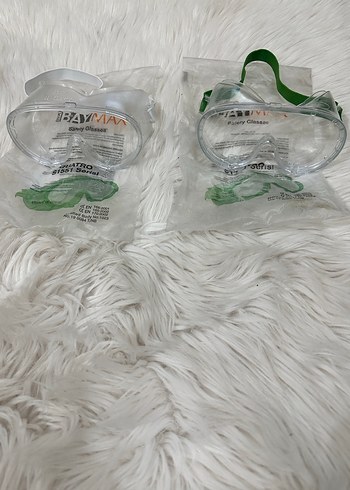 Şeffaf Beyaz Yüzücü veya koruyucu Gözlük 2 adet - Görsel 12