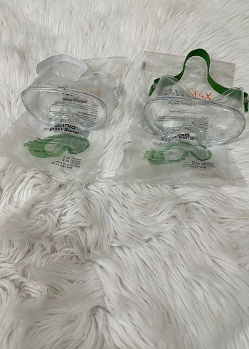 Şeffaf Beyaz Yüzücü veya koruyucu Gözlük 2 adet - Görsel 6