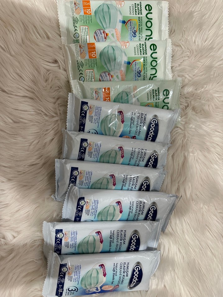 Goodcare Cerrahi Maske 10'lu Yumuşak Elastik Kulaklı - Görsel 3