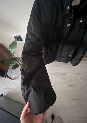 l Beden Defacto Siyah Kadın Kışlık sorunsuz şişme Mont