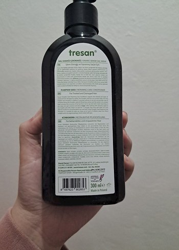 Tresan Kabak Çekirdeği Özlü Sülfatsız Saç Kremi - Görsel 2