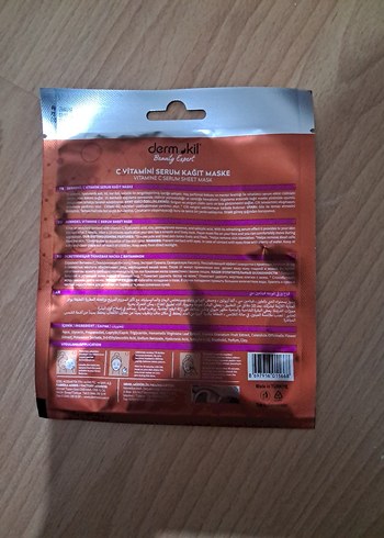 Dermokil C Vitamini Serum Kağıt Maske - Görsel 2