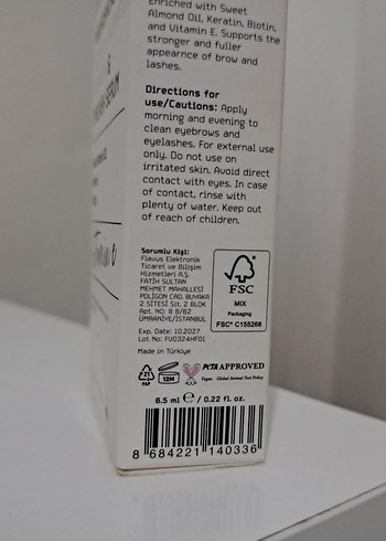 Skin401 Kaş kirpik serumu - Görsel 2