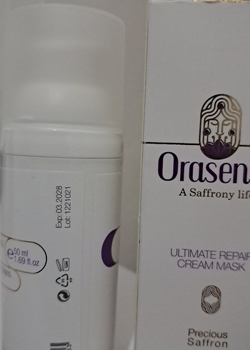 Orasense Safran Özlü Onarıcı Krem Maskesi 5% - Görsel 2