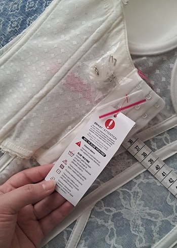 Je Jardin Beyaz Vintage Bohem Midi Büstiyer - Görsel 4