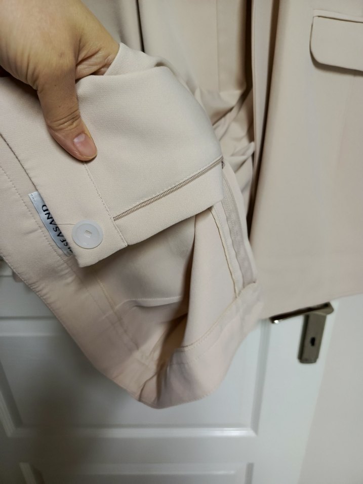 Bej Kadın Mini Blazer Ceket takim - Görsel 3