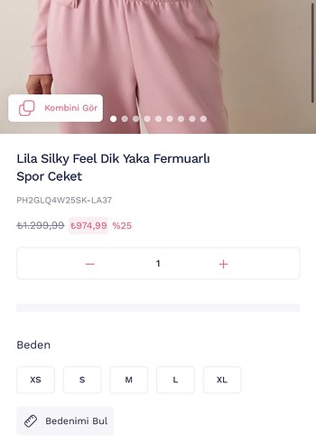 38 Beden pembe Renk Penti pembe Kadın Normal Kesim Eşofman Takımı