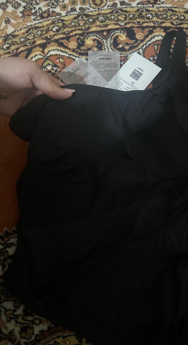 Yılan Desenli Siyah Uzun Mayo - Görsel 2