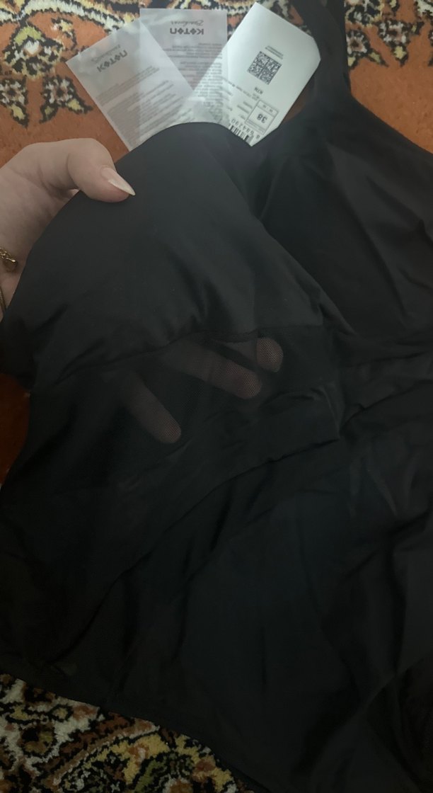 Yılan Desenli Siyah Uzun Mayo - Görsel 3