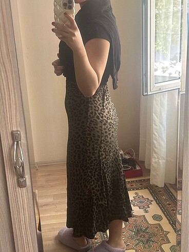 Trendyol & Milla Yeşil leopar etek