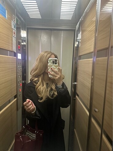 Zara Sıyah düz kesim kaban