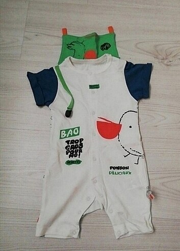  sifir urun 1 yas bebek sortlu tulum