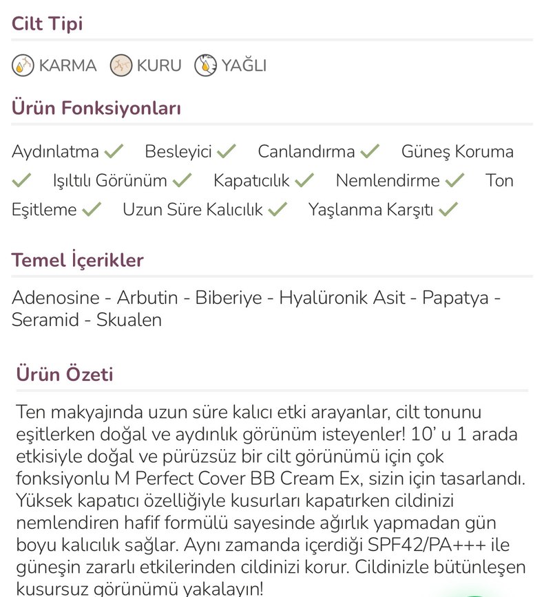 MISSHA Perfect Cover BB Krem No.21 - Görsel 2