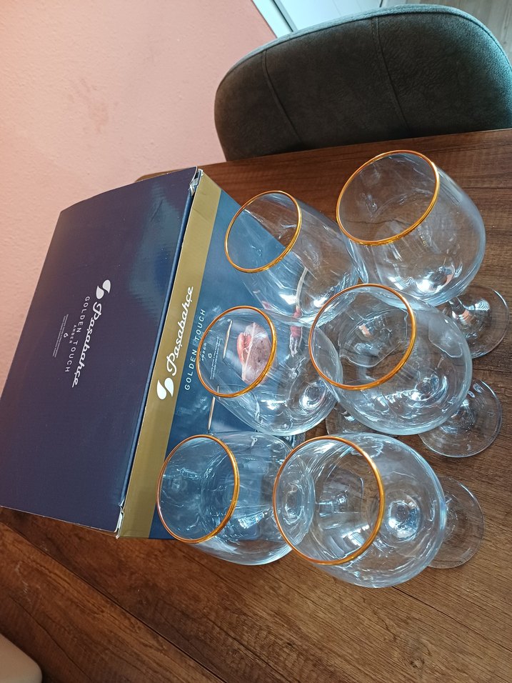 Altın Kenarlı Kadeh Seti 6'lı - Görsel 3