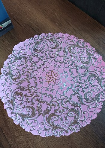 Pembe Parlak Kek Standı ve Kapak - Görsel 2