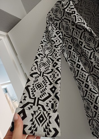 Bohem Desenli Uzun Kadın Hırka - Görsel 2