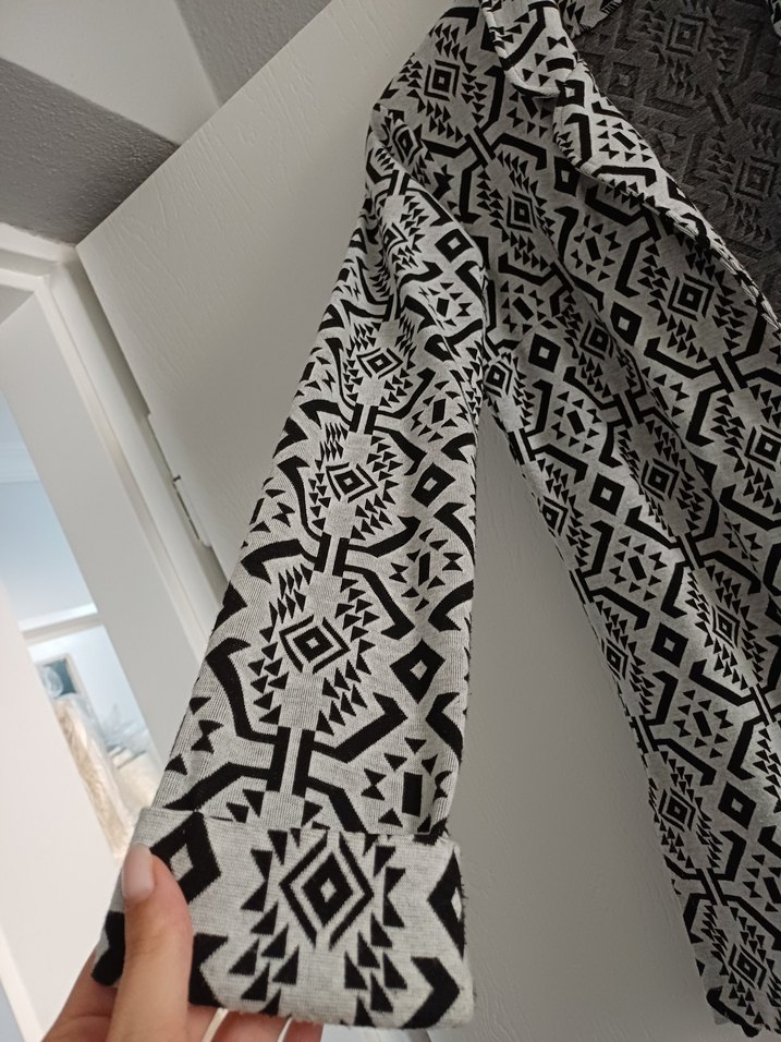 Bohem Desenli Uzun Kadın Hırka - Görsel 2