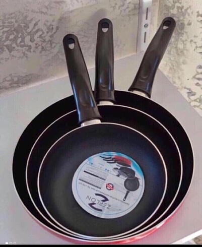 3'lü Teflon Tava Seti