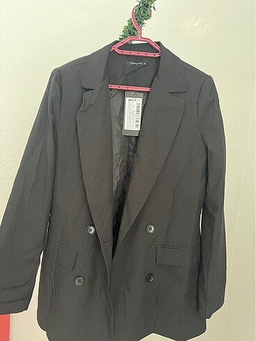 Trendyol & Milla Siyah Ve Yeşil Blazer Ceket