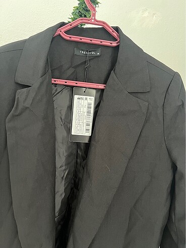 m Beden siyah Renk Siyah Ve Yeşil Blazer Ceket