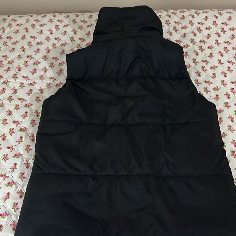 Siyah Kadın Fermuarlı Yelek - Görsel 4