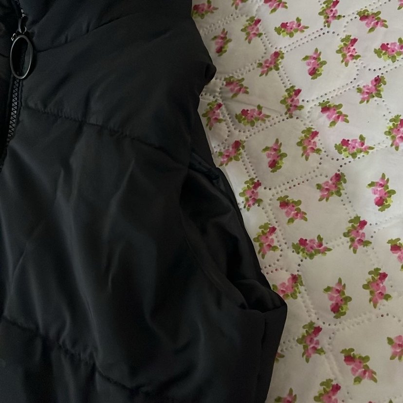 Siyah Kadın Fermuarlı Yelek - Görsel 3