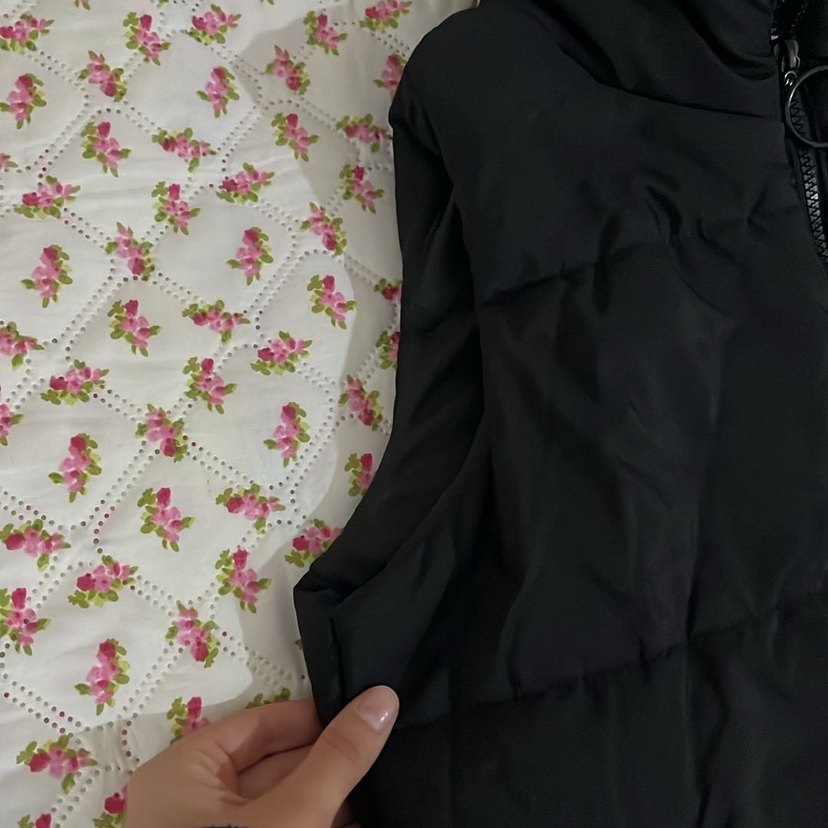 Siyah Kadın Fermuarlı Yelek - Görsel 2