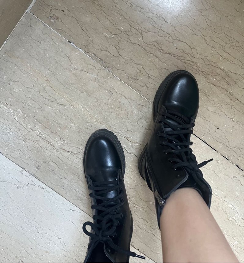 Siyah Deri bot - Görsel 4