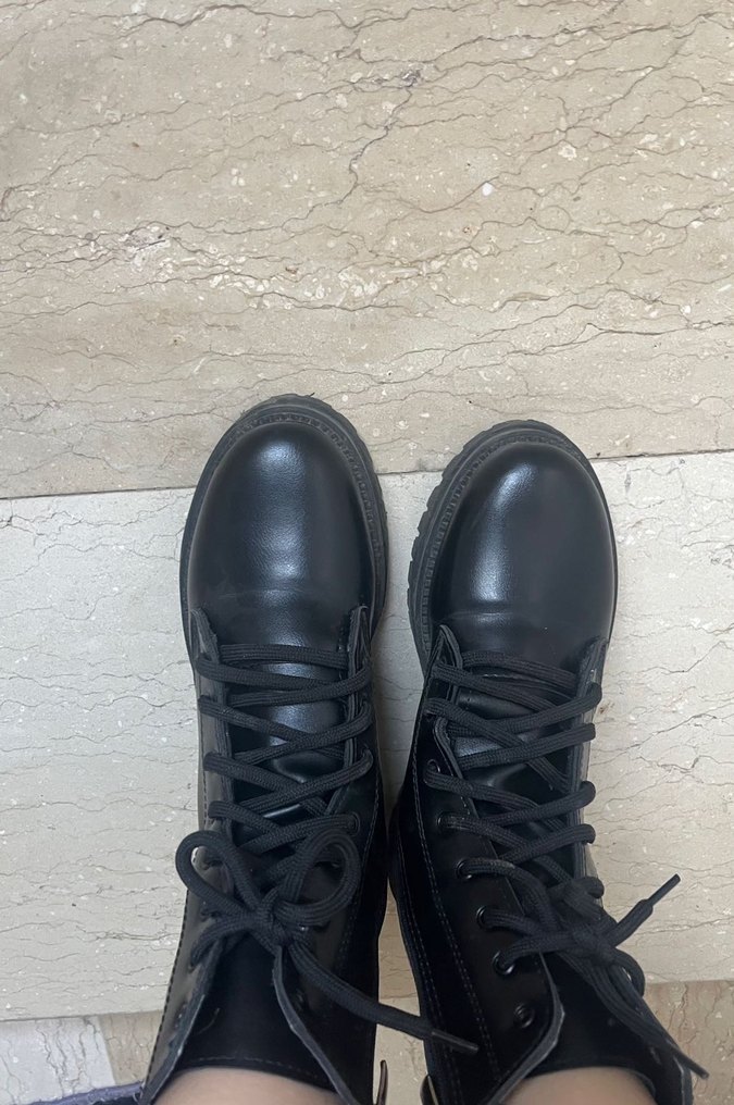 Siyah Deri bot - Görsel 3