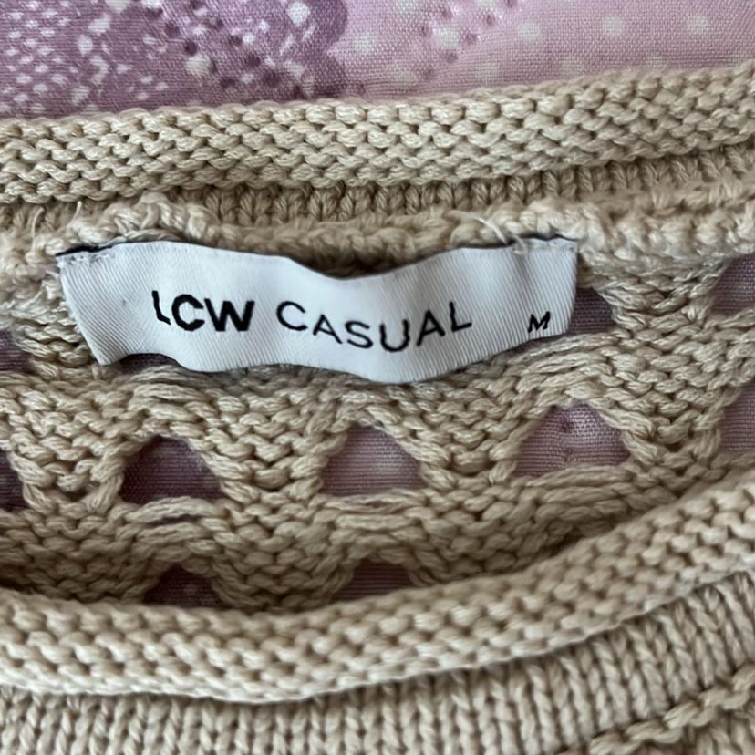 Bohem Bej Kadın Triko Kazak S/M beden uyumlu hiç kulanılmadı - Görsel 2