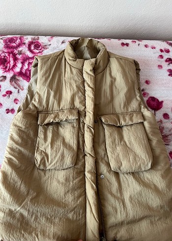 Bej Düğmeli LCW yelek - Görsel 2