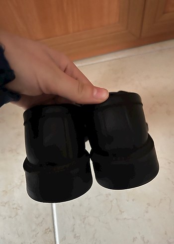 Siyah Tokalı Kadın Loafer - Görsel 4