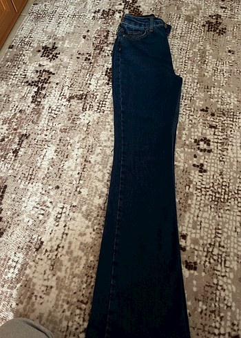 Larcivert flare jeans Trendyol milla ürünü - Görsel 3