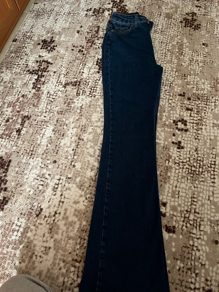 Larcivert flare jeans Trendyol milla ürünü - Görsel 3