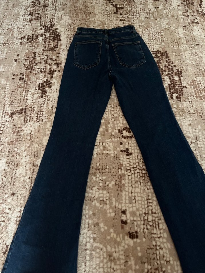 Larcivert flare jeans Trendyol milla ürünü - Görsel 2